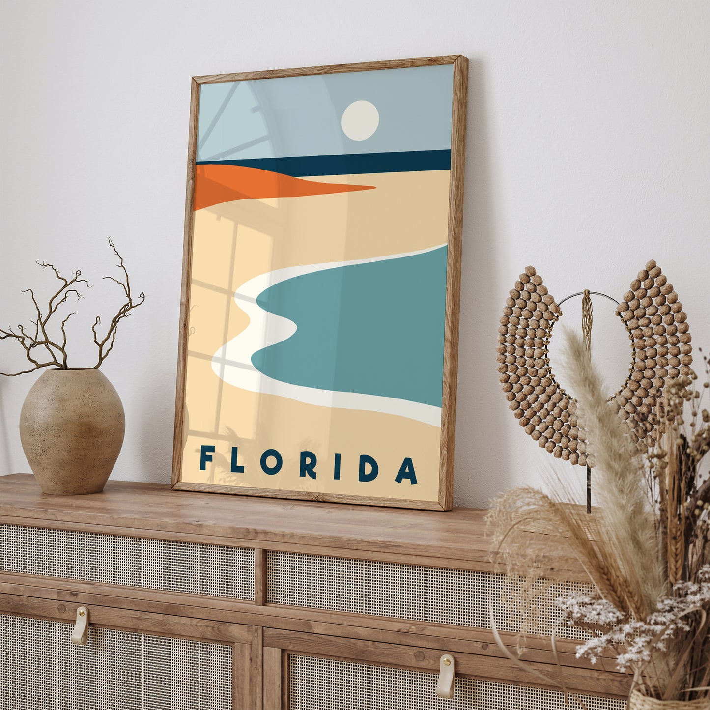 Florida Modern Minimalist Travel Art Print