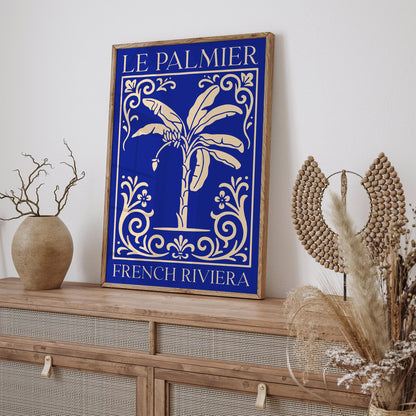 Le Palmier French Riviera Poster
