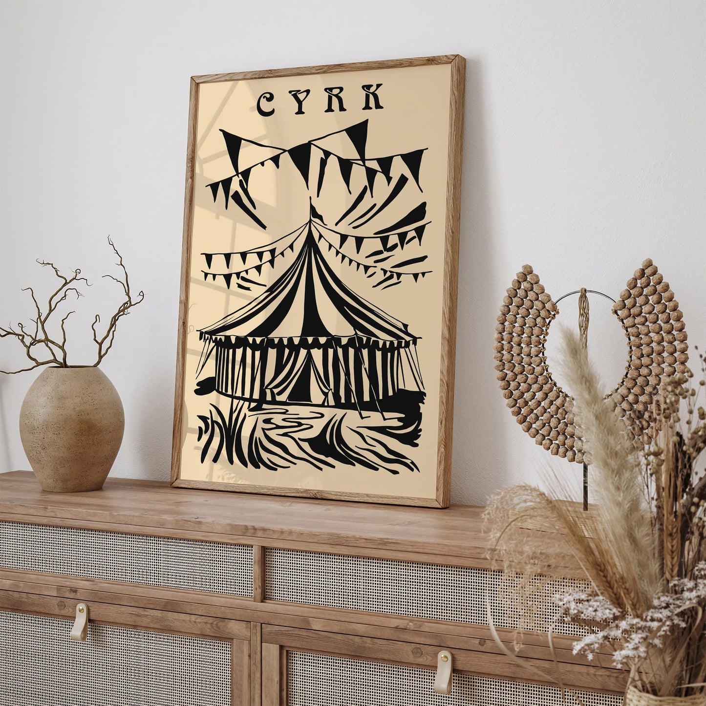 Polish Circus Vintage Style Art Print