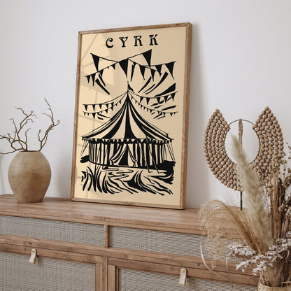 Polish Circus Vintage Style Art Print