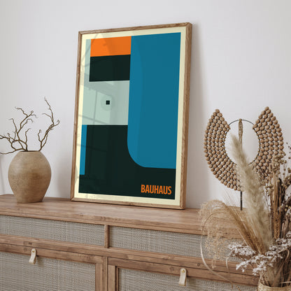 Bauhaus Minimalist Shapes Poster