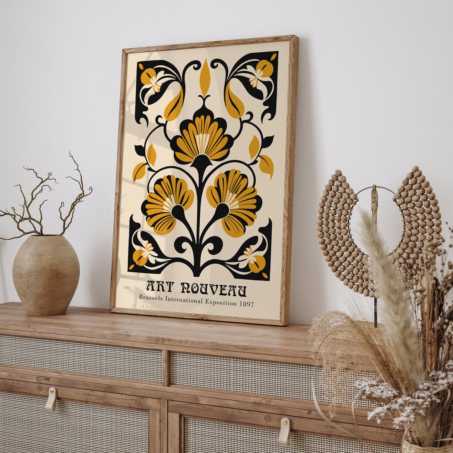 Floral Art Nouveau Art Print