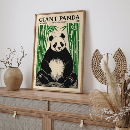 Chengdu National Park Poster - Giant Panda Art Print