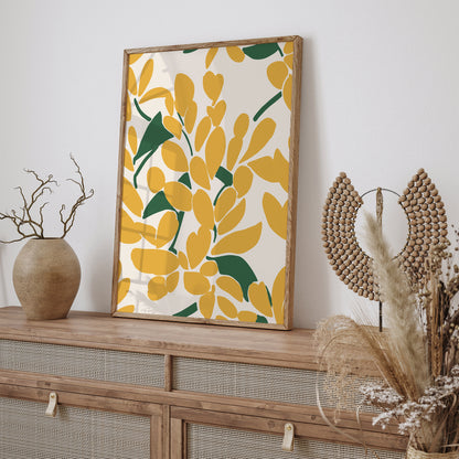 Spring Yellow Floral Art Print