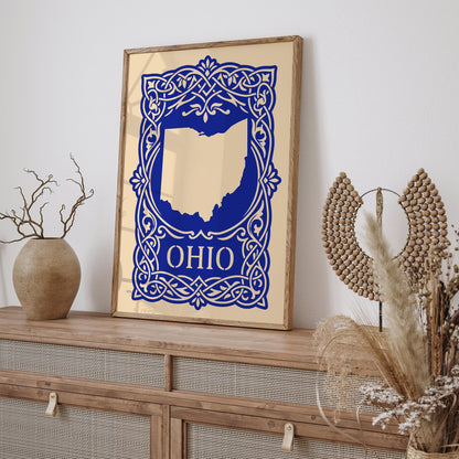 Ohio Blue Travel Poster