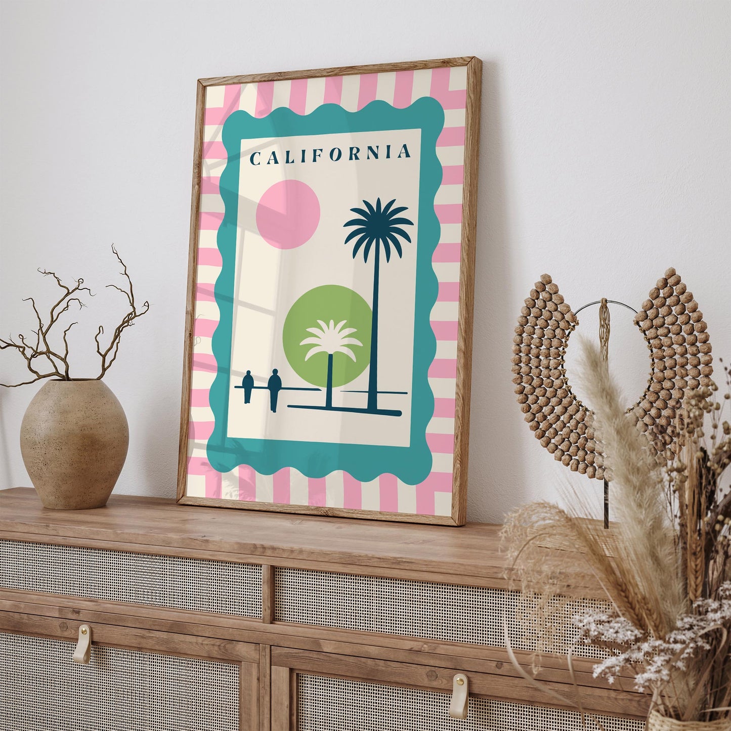 California Poster - Mid Century Modern Print