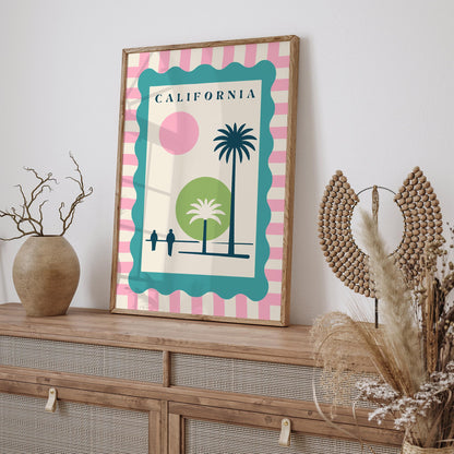 California Poster - Mid Century Modern Print
