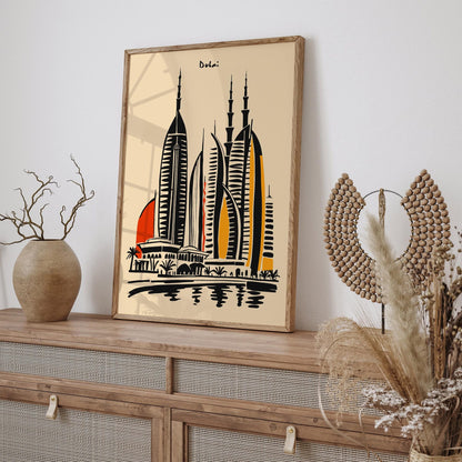 Dubai Architecture Art Print