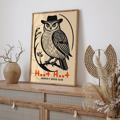 Hoot Hoot Country Music Club Poster