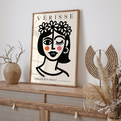 Girl with Flower Crown – Verisse Galerie Rousselet Art Print