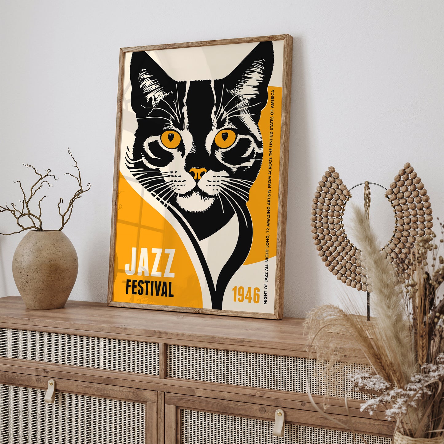 Jazz Festival Black Cat 1946 Poster