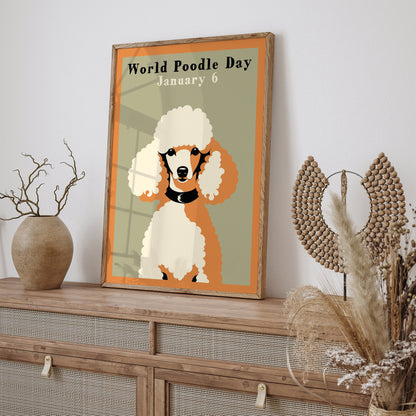 World Poodle Day Vintage Art Print