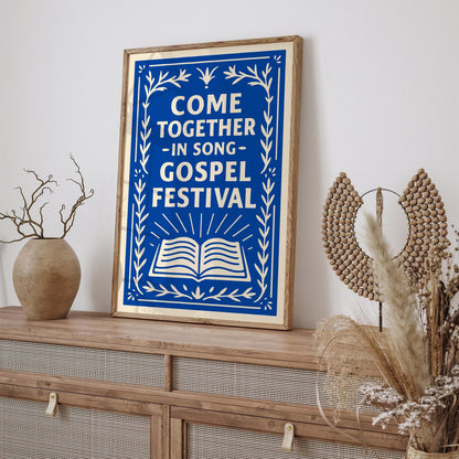 Come Together in Song Gospel Festival Poster