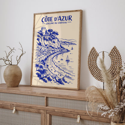 Colline du Château Côte d’Azur Poster