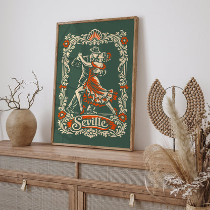 Seville City of Tango Poster Print