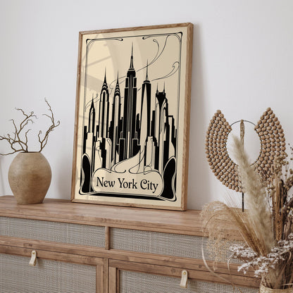 Art Deco New York City Poster