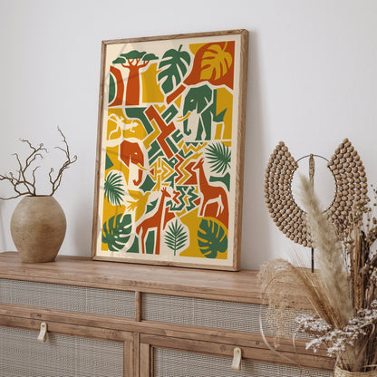 Safari Animals Poster