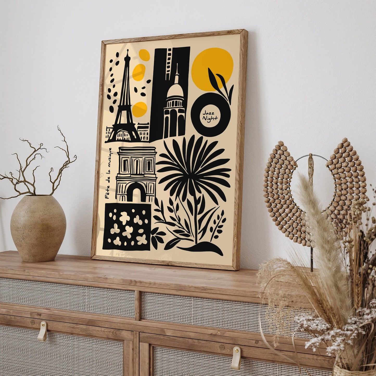 Jazz Night in Paris – Retro Travel Art Print