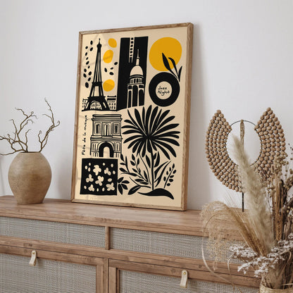Jazz Night in Paris – Retro Travel Art Print
