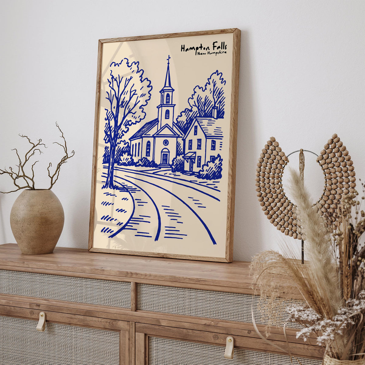 Hampton Falls New Hampshire Travel Poster