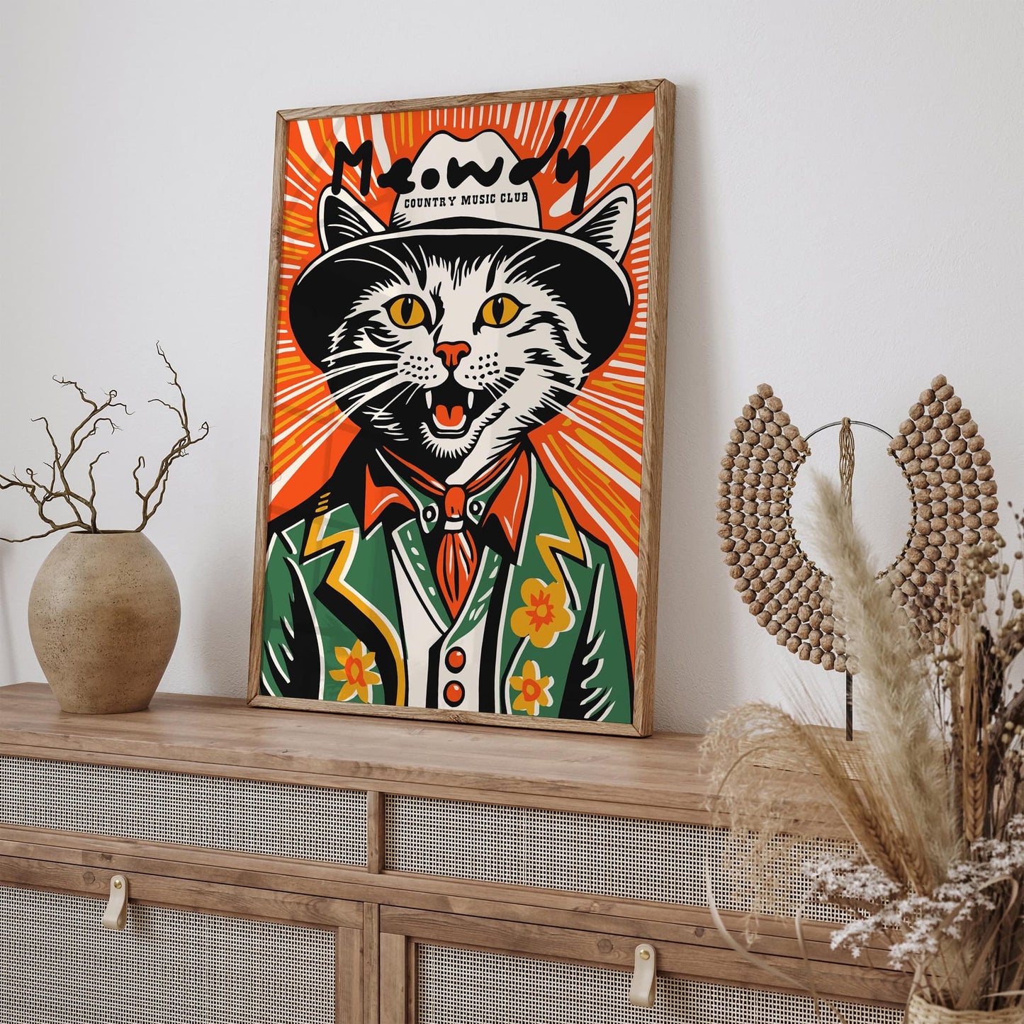 Meowdy Country Music Club Poster