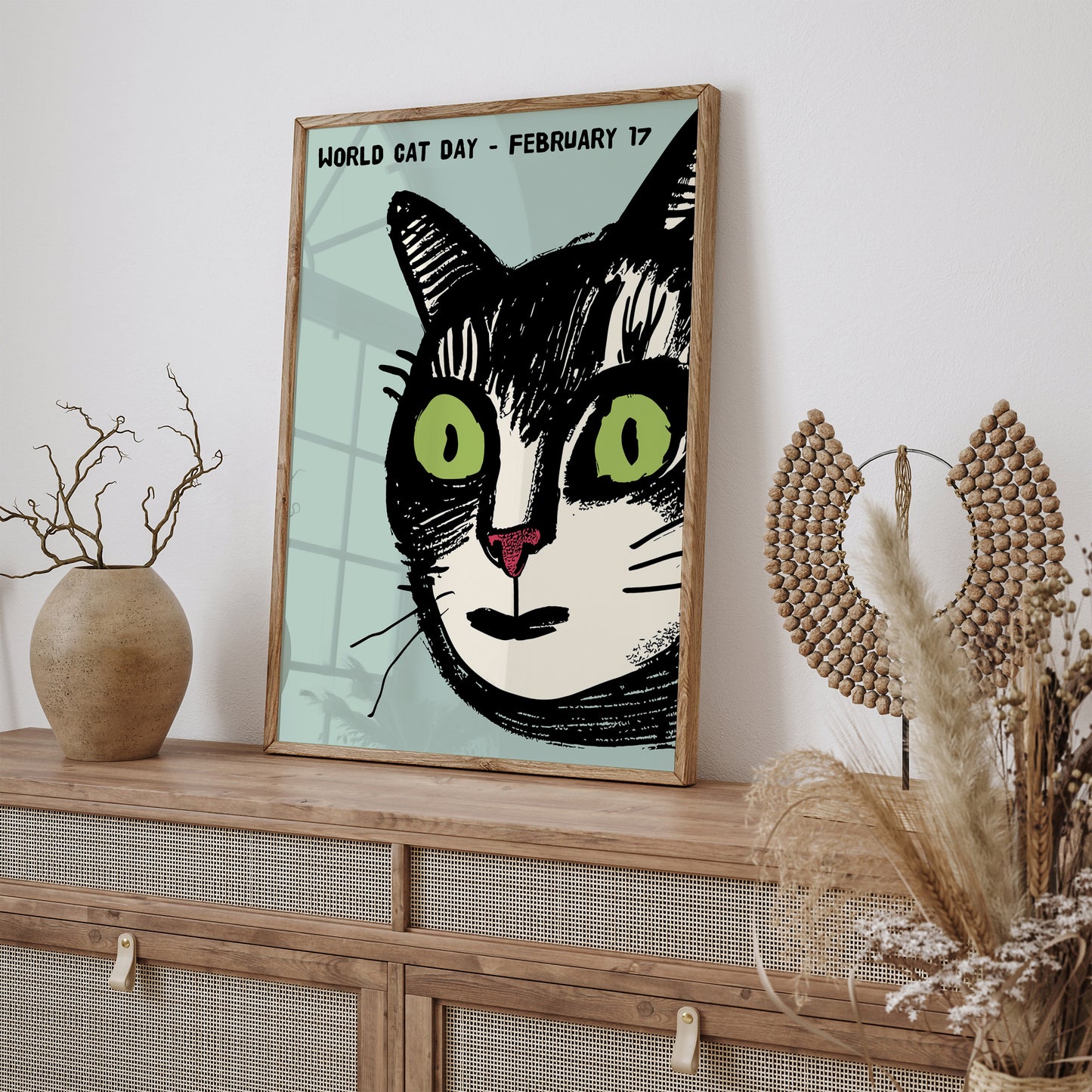 World Cat Day Quirky Poster