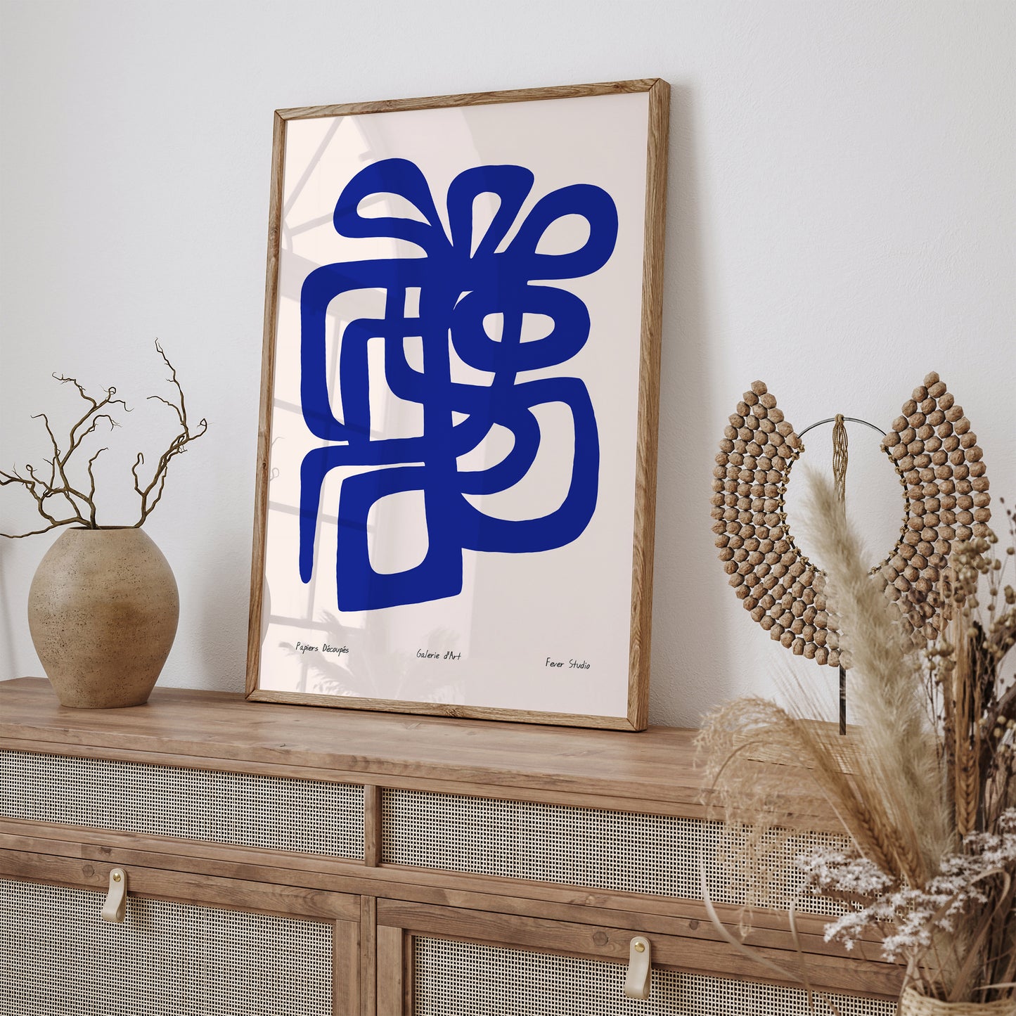 Fever Studio Blue Abstract Poster