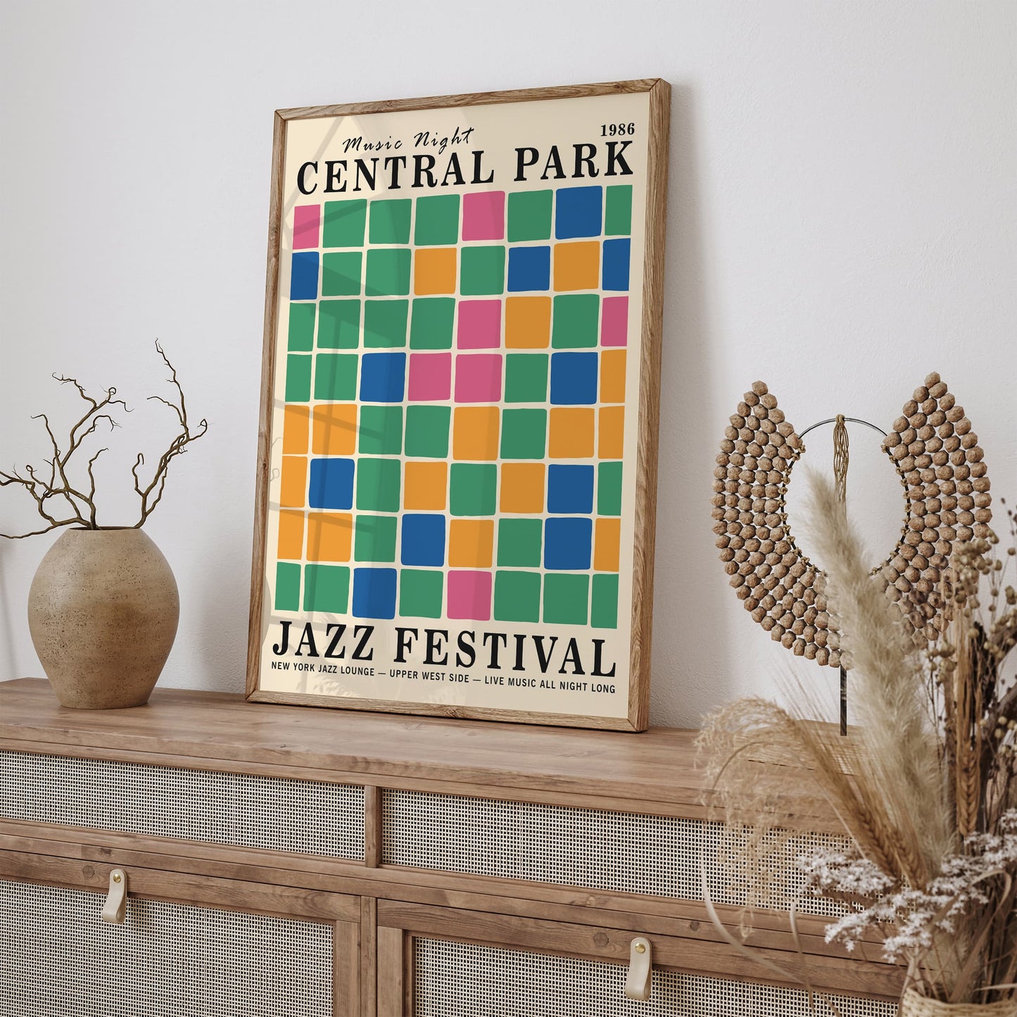 Central Park Jazz Poster - NYC Festival Wall Art