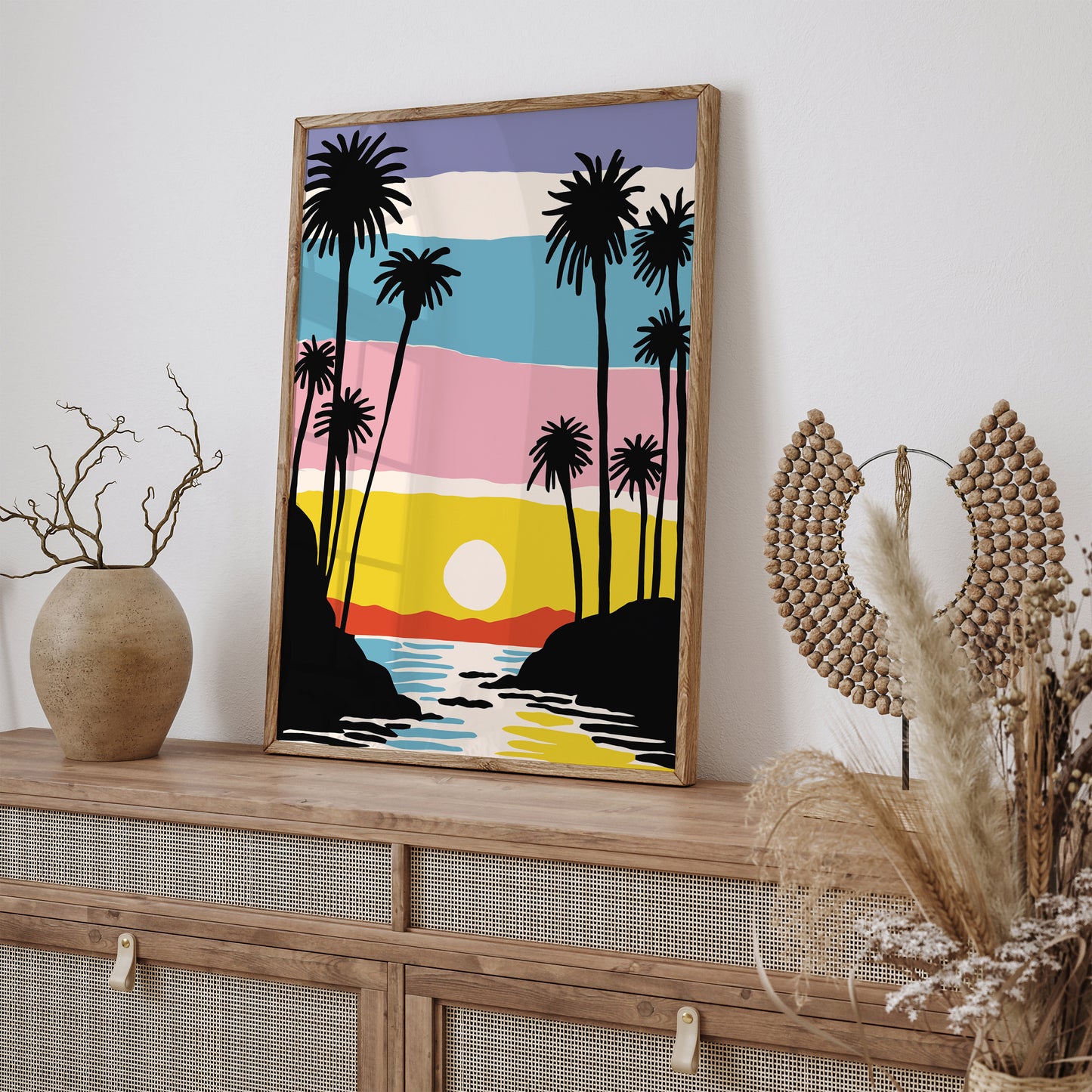 Sunset California Art Print