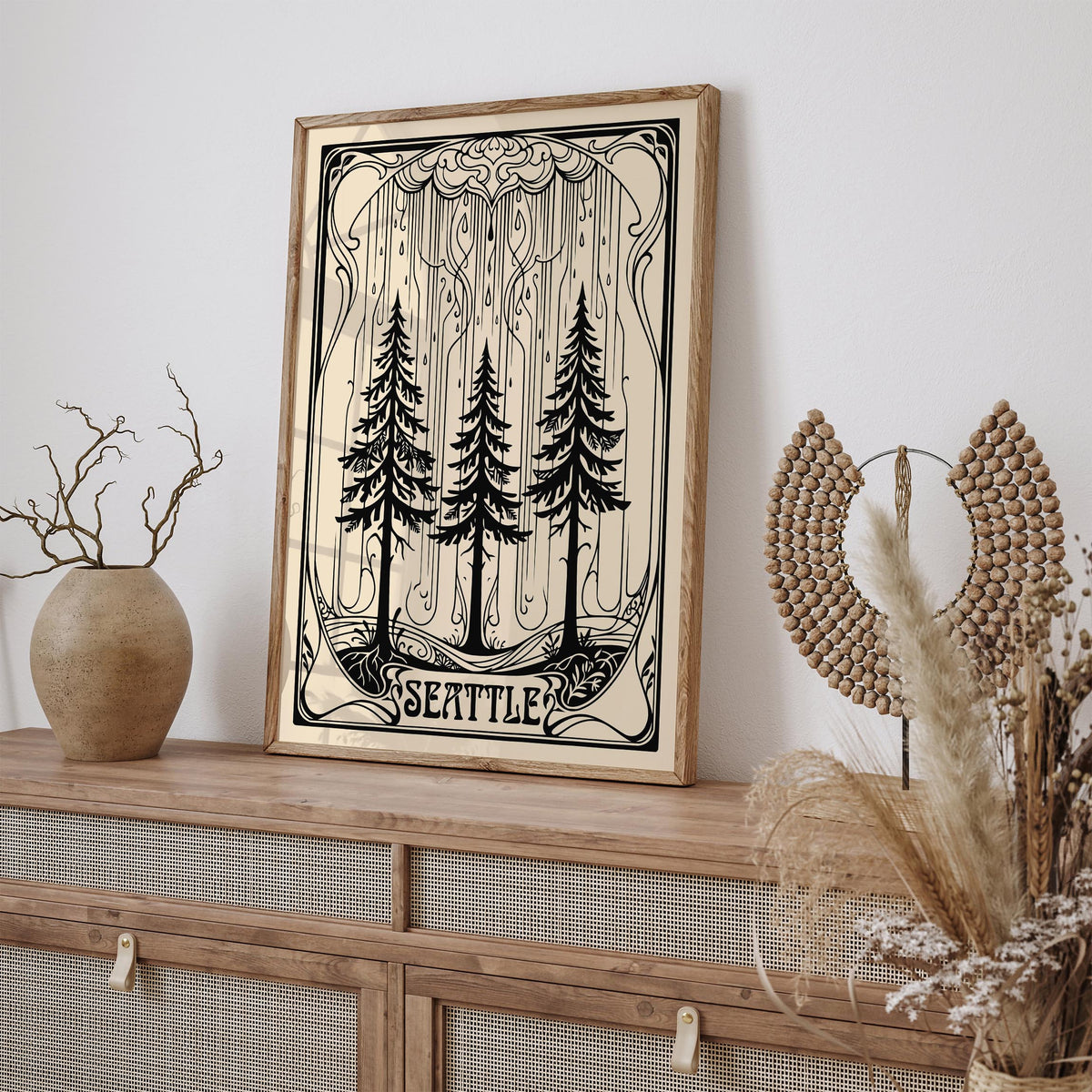 Art Deco Seattle Travel Poster