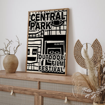 Central Park Film Festival B&W Poster