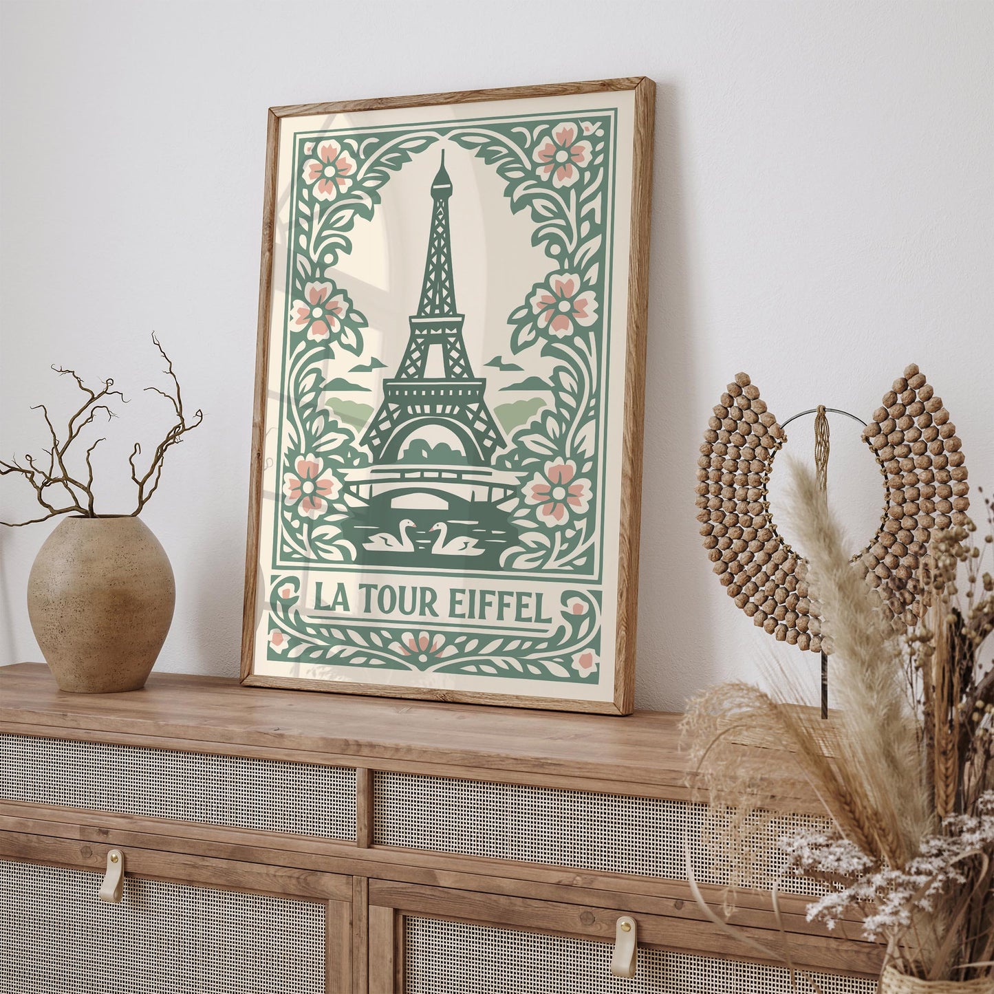 Eiffel Tower Paris Poster – Vintage Travel Wall Art
