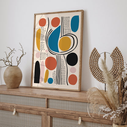 Mid Century Modern Aesthetic Print