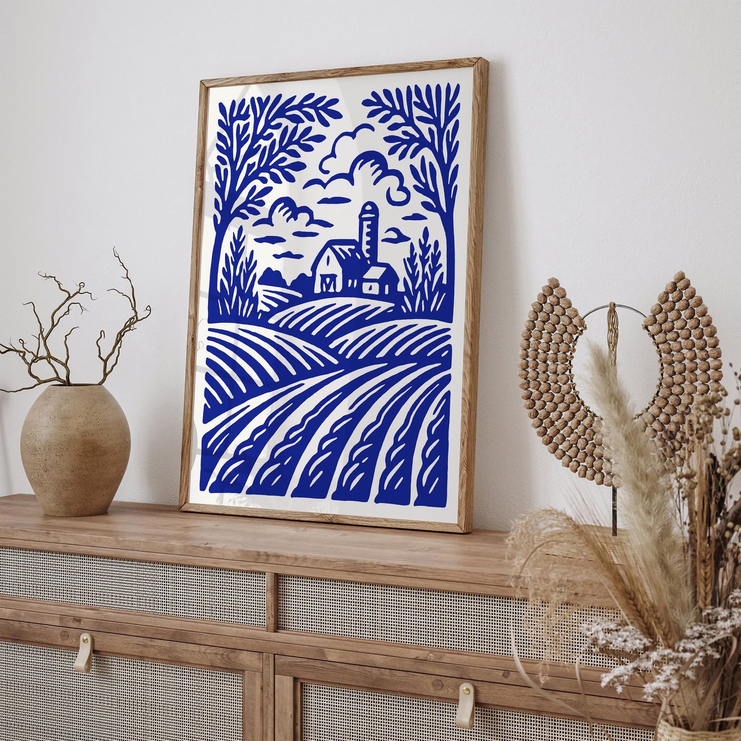 Iowa Blue Landscape Poster 2025