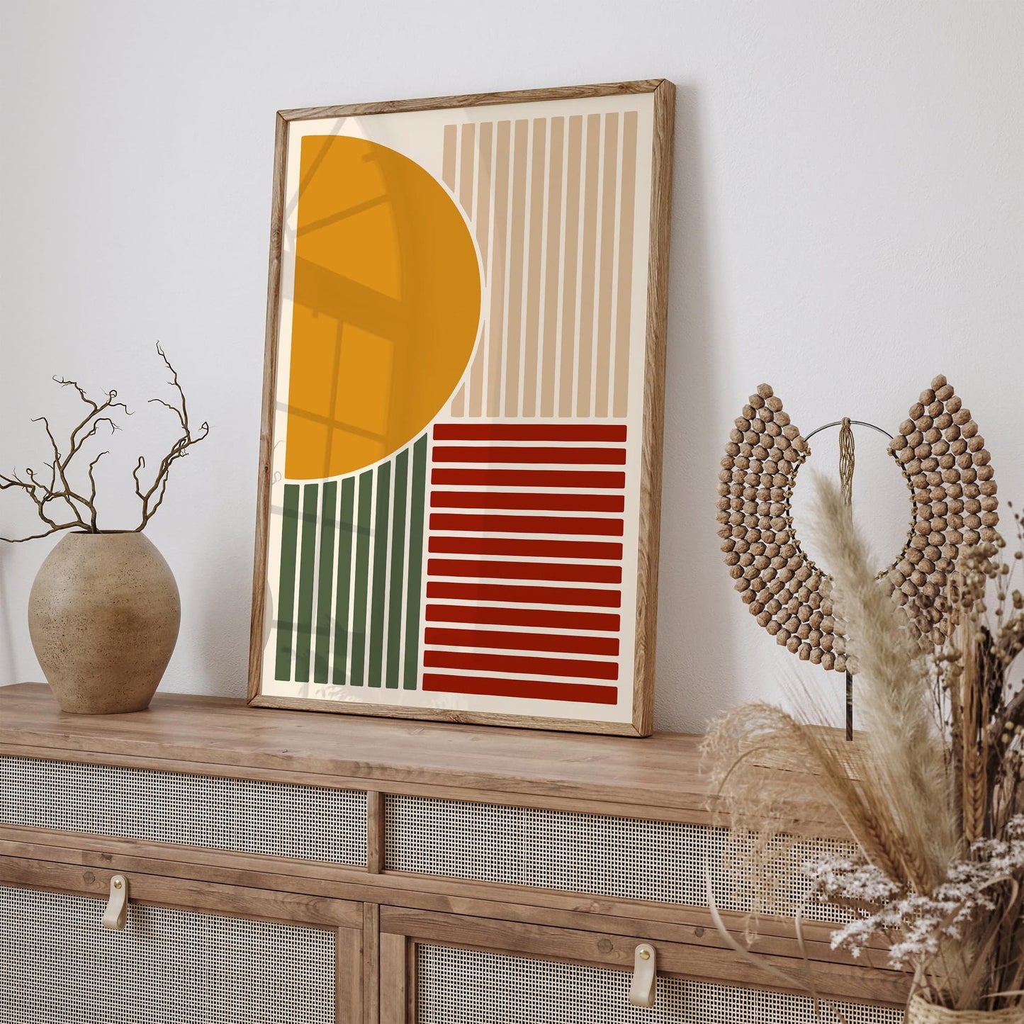 Mid Century Modern Print - Geometric Trendy Wall Art 2025