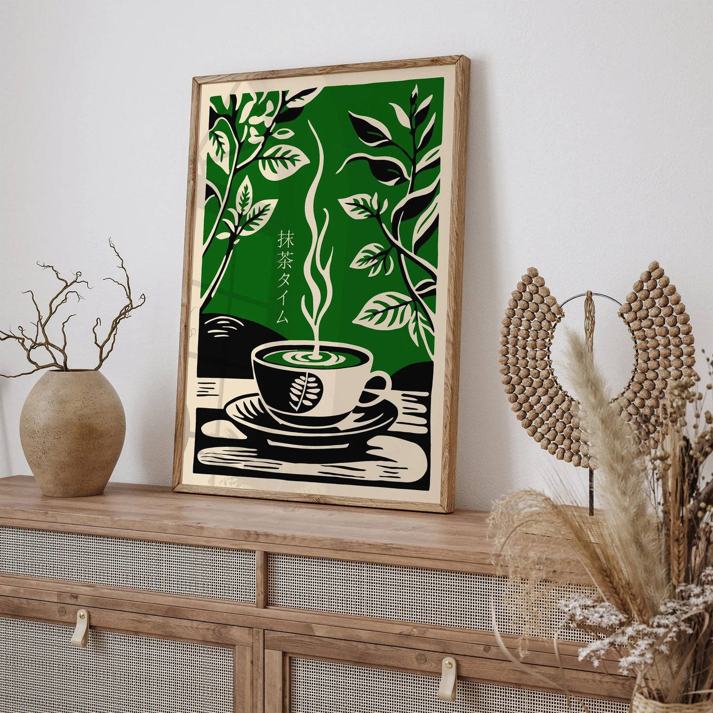 Matcha Time Green Tea Art Print