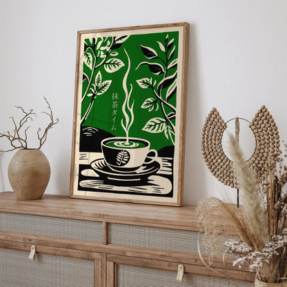 Matcha Time Green Tea Art Print