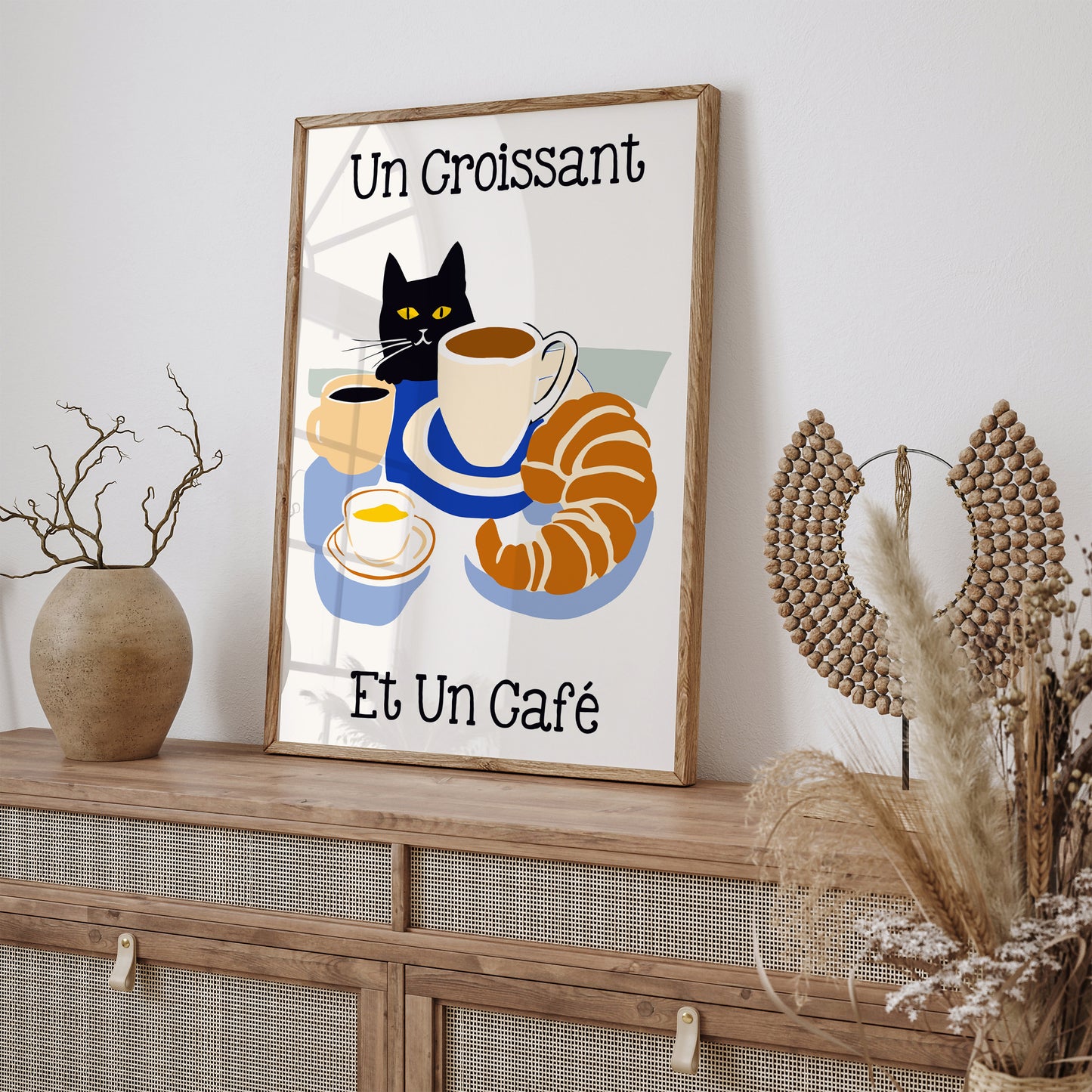 Un Croissant - French Breakfast Cute Poster