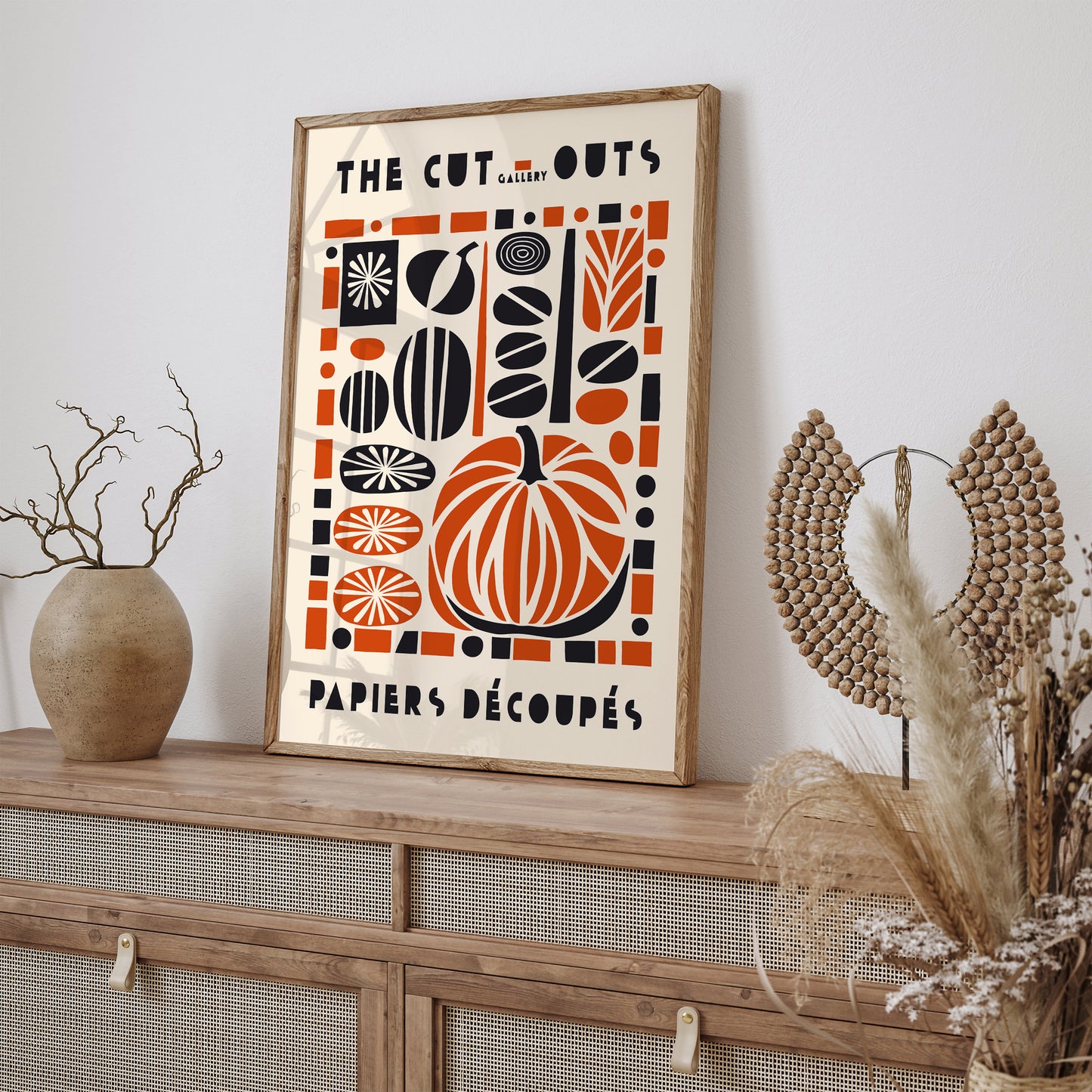 Fall Home Decoration Pumpkin Art Print