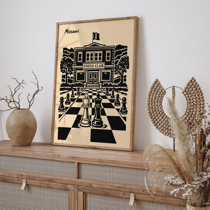 Chess Club Poster, St. Louis, Missouri Print
