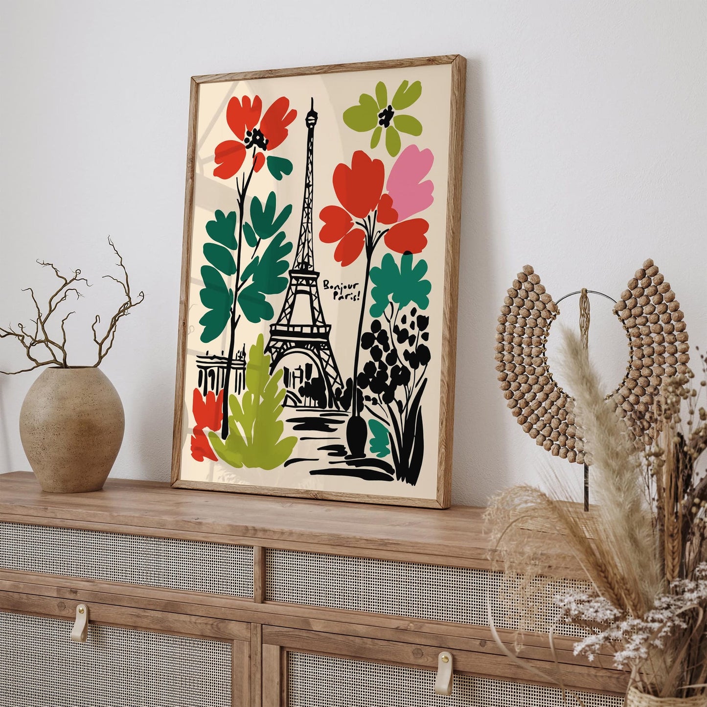 Bonjour Paris! Travel Eclectic Wall Art Print
