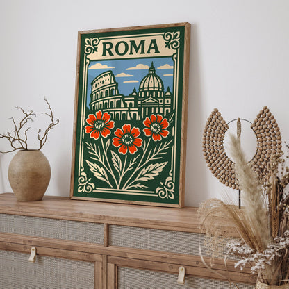 Rome Italy Cityscape Poster