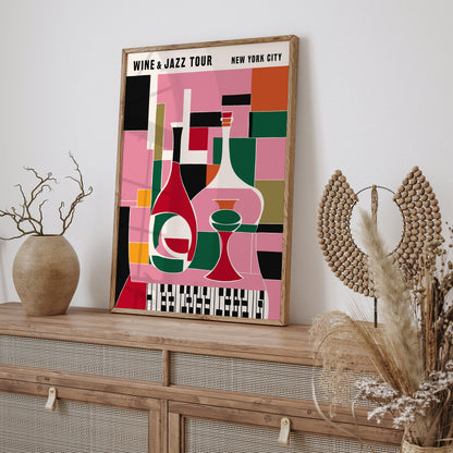 Wine and Jazz Tour NYC Poster 2024