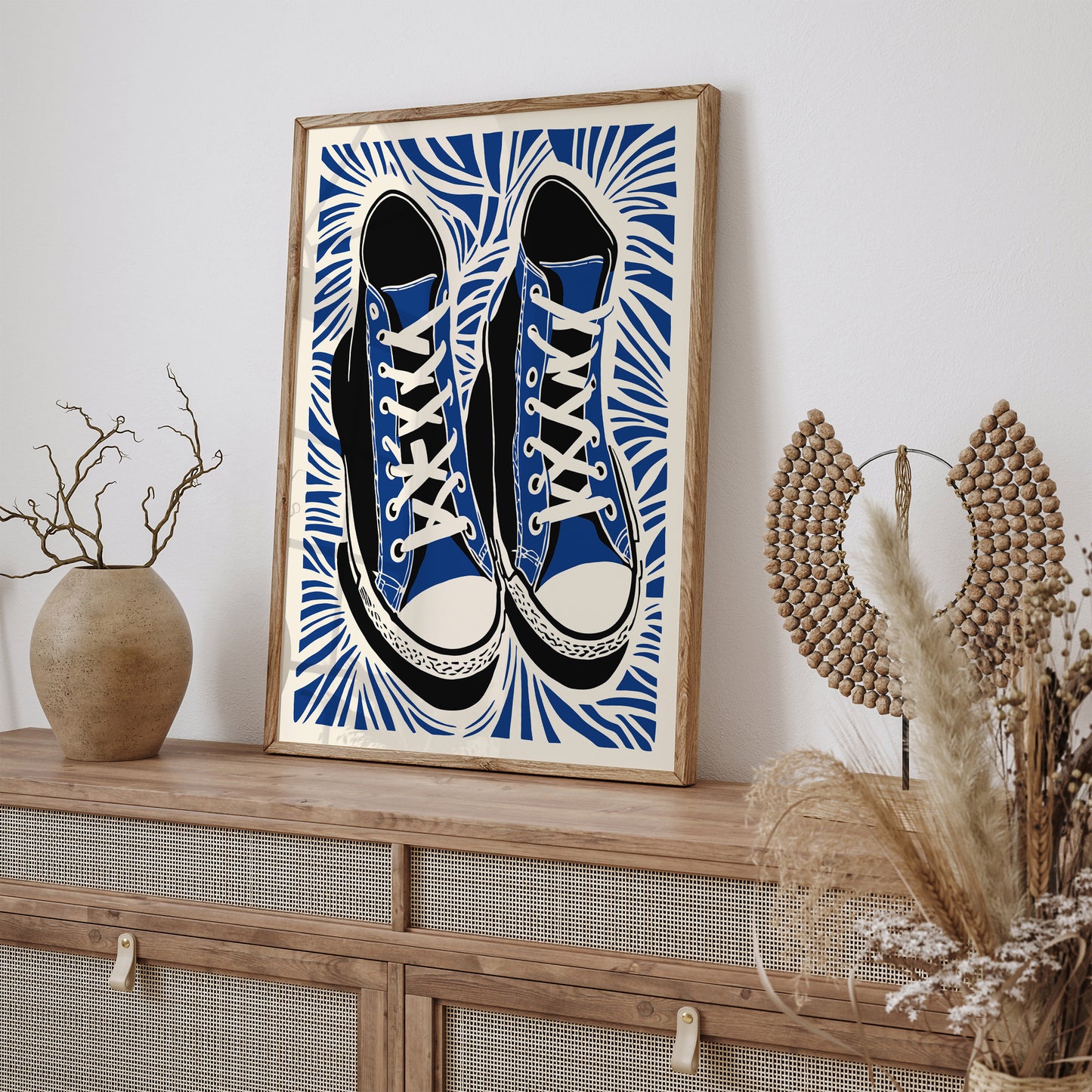 All-Star High-top Sneakers Art Print