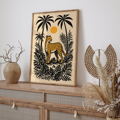 Cheetah in the Jungle Poster