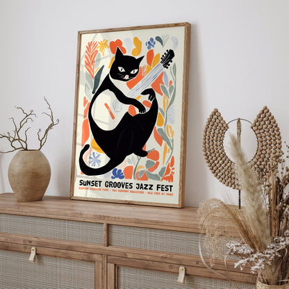 Sunset Grooves Jazz Fest Poster