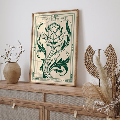 Vintage Artichoke Kitchen Poster