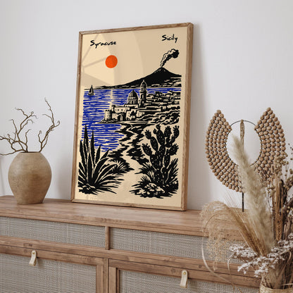 Syracuse Sicily Travel Poster 2026