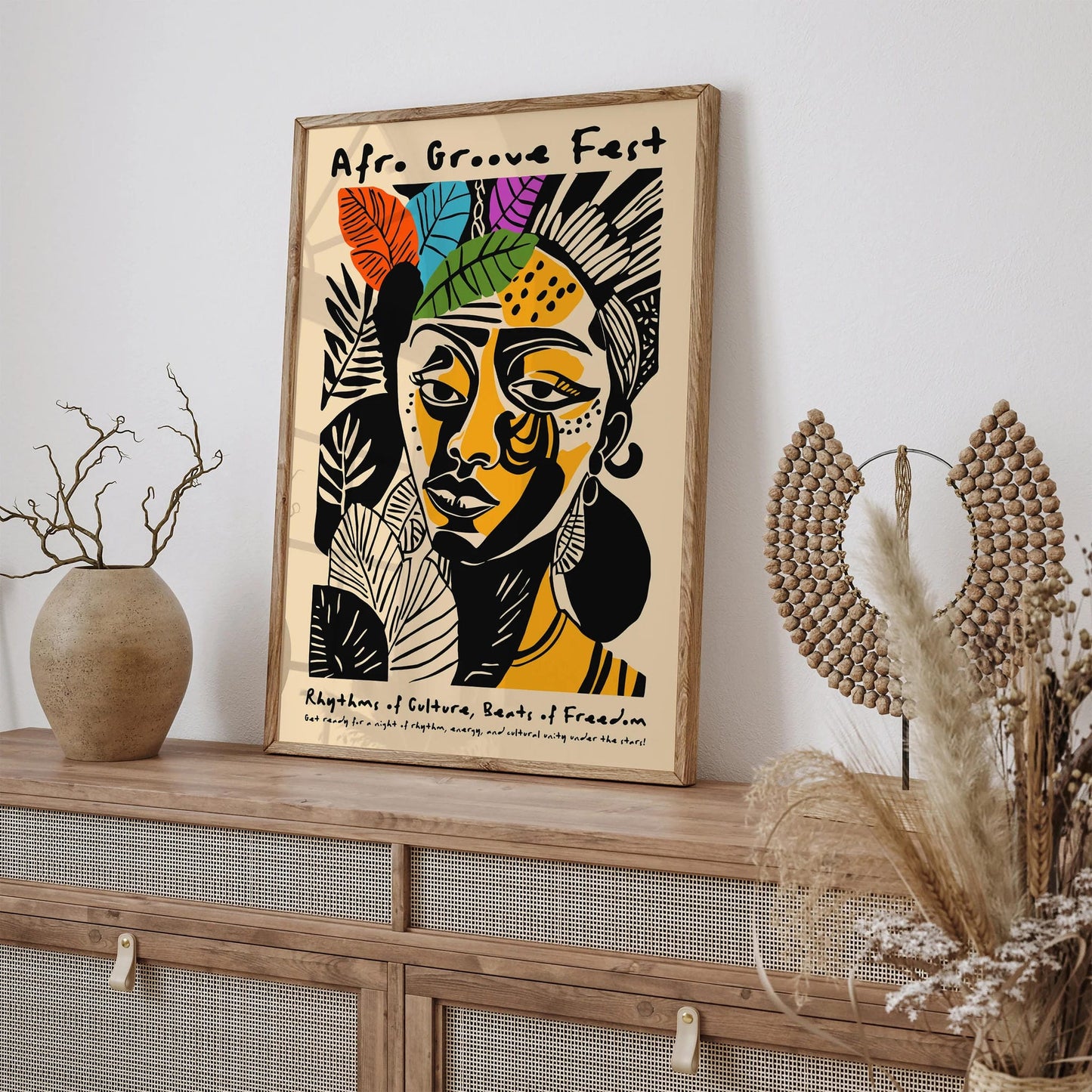 Afrobeat Festival Poster – African Music Wall Print