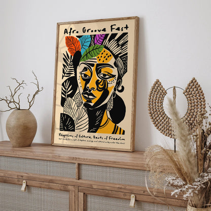 Afrobeat Festival Poster – African Music Wall Print